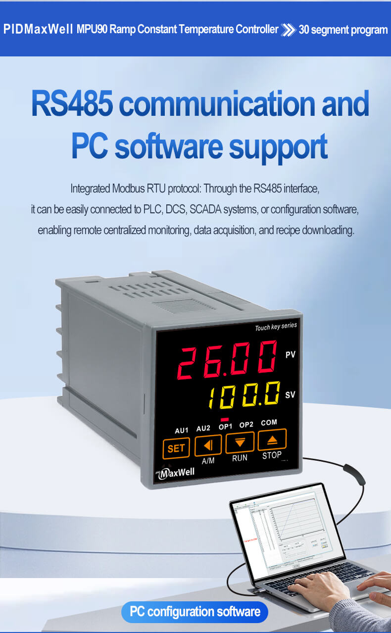 Vacuum muffle furnace controller