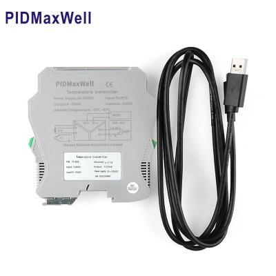 Programmable din rail temperature transmitter