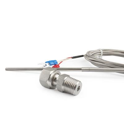 PT100 temperature sensor RTD probe for compression fitting