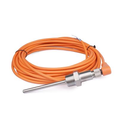 Sensor de temperatura RTD PT100 tipo sonda con conector M12 de 4 pines